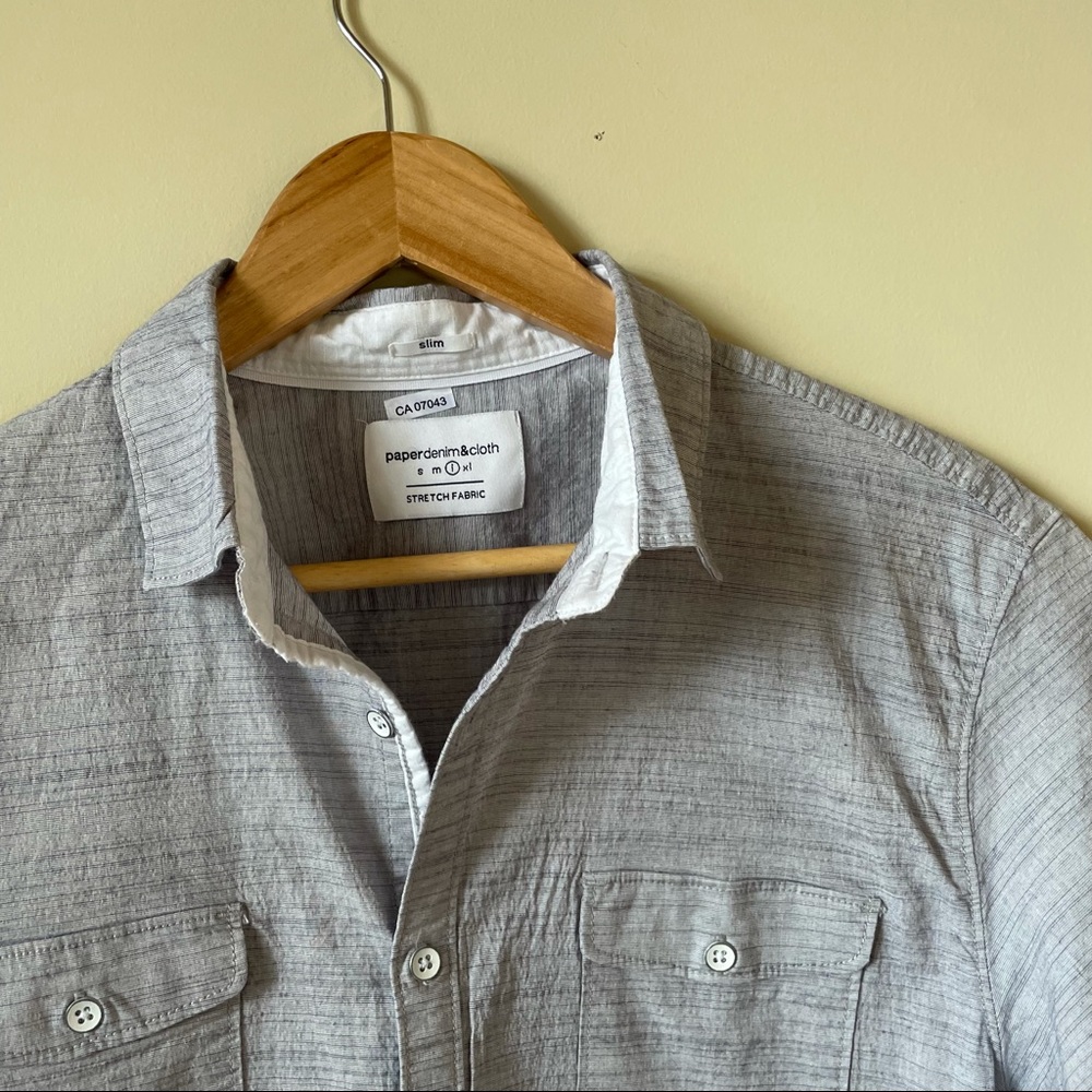 Men’s, Short sleeve, Button Up, Size Large